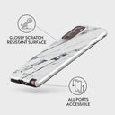 Satin White - Marble Samsung Galaxy Note 20 4G / 5G Case 7