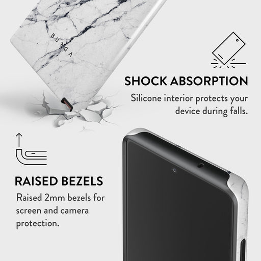 Satin White - Marble Samsung Galaxy Note 20 4G / 5G Case 8