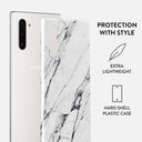 Satin White - Marble Samsung Galaxy Note 10 Case 2