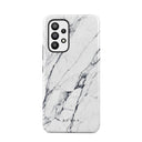Satin White - Marble Samsung Galaxy A73 Case 1