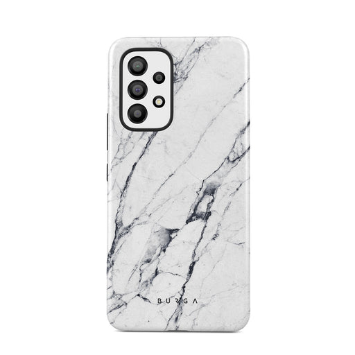 Satin White - Marble Samsung Galaxy A73 Case 1