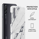 Satin White - Marble Huawei P20 Case 2
