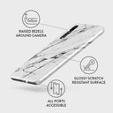 Satin White - Marble Huawei P20 Case 3