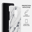 Satin White - Marble Huawei Mate 20 Case 2