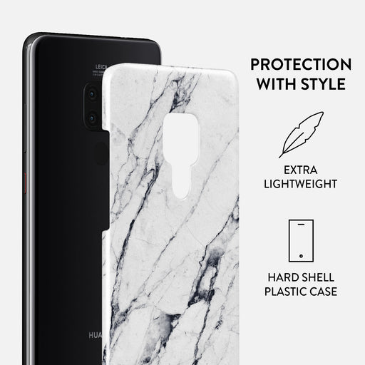 Satin White - Marble Huawei Mate 20 Case 2