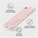 Peachy Gold - Pink Marble iPhone SE (2022) Case 3