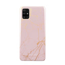 Peachy Gold - Pink Marble Samsung Galaxy A71 4G Case 1