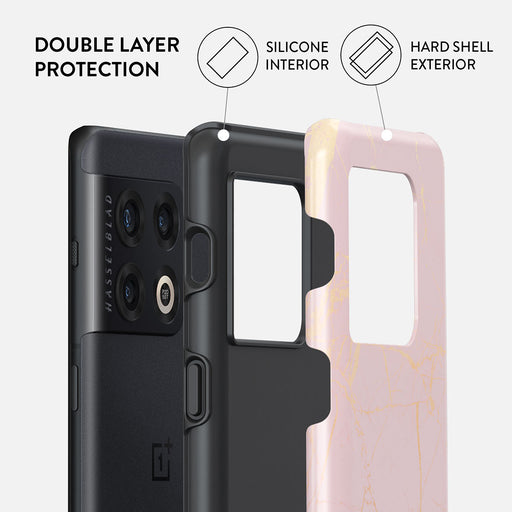 Peachy Gold - Pink Marble OnePlus 10 Pro 5G Case 2