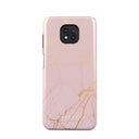 Peachy Gold - Pink Marble Motorola Moto G Power 2021 Case 1