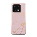 Peachy Gold - Pink Marble Xiaomi 13 Pro Case 1