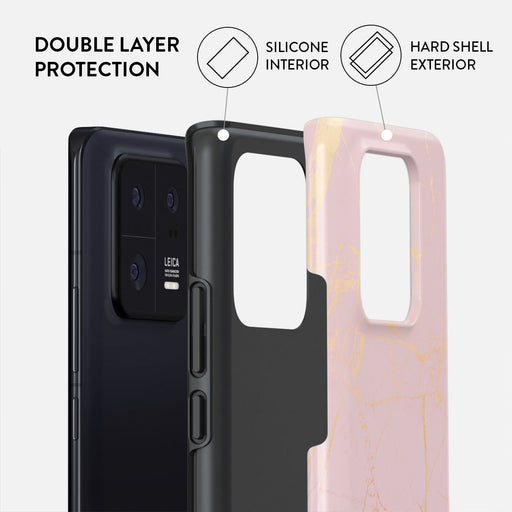 Peachy Gold - Pink Marble Xiaomi 13 Pro Case 2
