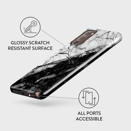 Fatal Contradiction - Black & White Marble Samsung Galaxy Note 20 4G / 5G Case 7