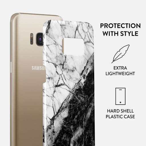 Fatal Contradiction - Black & White Marble Samsung Galaxy S8 Case 2