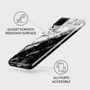 Fatal Contradiction - Black & White Marble Samsung Galaxy A12 4G Case 7