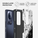 Fatal Contradiction - Black & White Marble Xiaomi 13 Lite Case 2