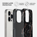 Rose Gold Marble - iPhone 13 Pro Case 6