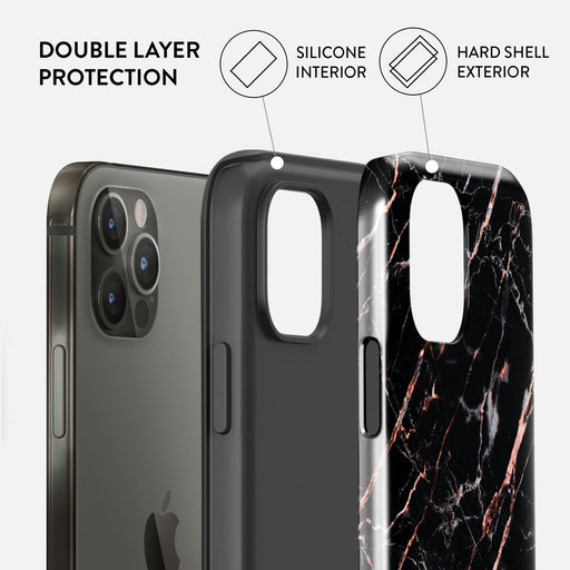 Rose Gold Marble - iPhone 12 Pro Case 6