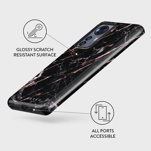 Rose Gold Marble - Xiaomi 12 Pro Case 3
