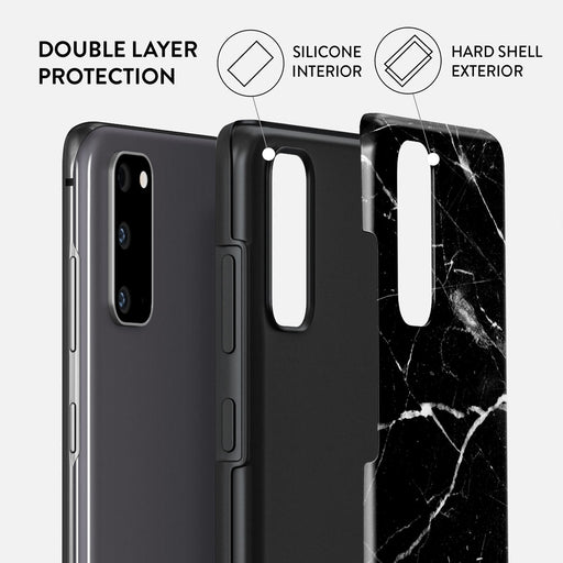 Noir Origin - Black Marble Samsung Galaxy S20 FE 4G / 5G Case 6
