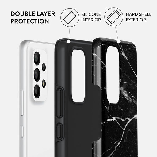 Noir Origin - Black Marble Samsung Galaxy A33 Case 2