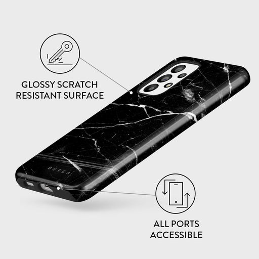 Noir Origin - Black Marble Samsung Galaxy A33 Case 3