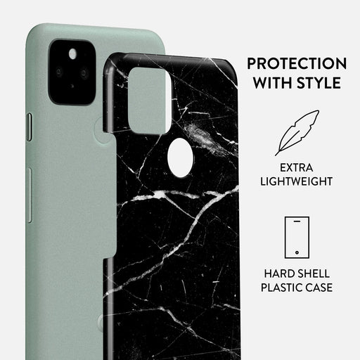 Noir Origin - Black Marble Google Pixel 5 Case 2