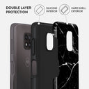 Noir Origin - Black Marble Motorola Moto G Power 2021 Case 2