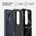 Noir Origin - Black Marble Xiaomi 12 Pro Case 2