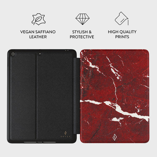Iconic Red Ruby - Marble iPad 10.2 (9th/8th/7th Gen) Case 3