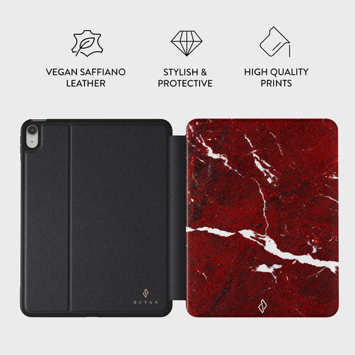 Iconic Red Ruby - Marble iPad 10.9 (A16/10th Gen) Case 3