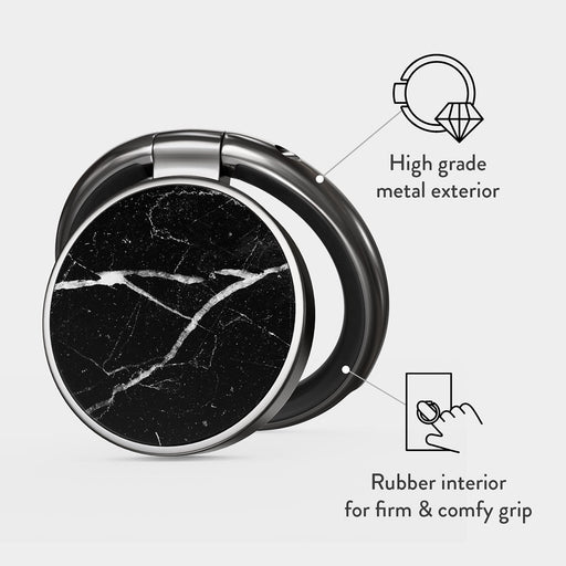 Noir Origin - Black Marble Ring Holder 2
