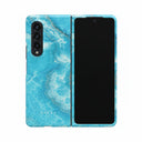 Ocean Waves - Blue Samsung Galaxy Z Fold 4 Case 1