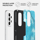 Ocean Waves - Blue Samsung Galaxy A73 Case 2