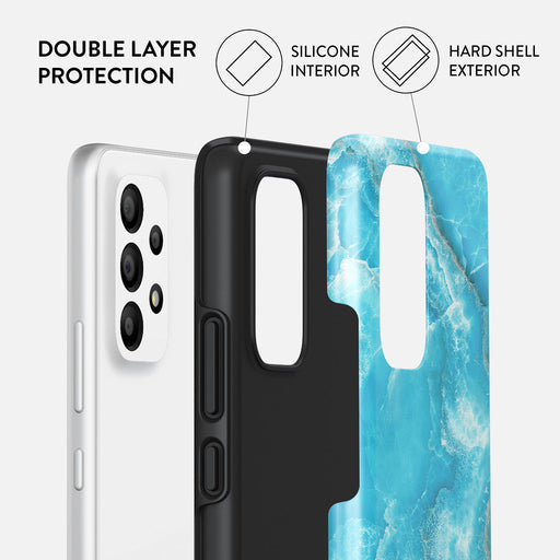 Ocean Waves - Blue Samsung Galaxy A73 Case 2