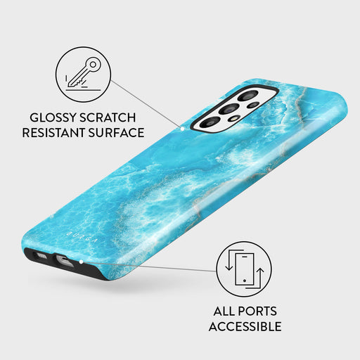 Ocean Waves - Blue Samsung Galaxy A73 Case 3