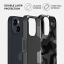 Night Black Camouflage - iPhone 14 Plus Case 6