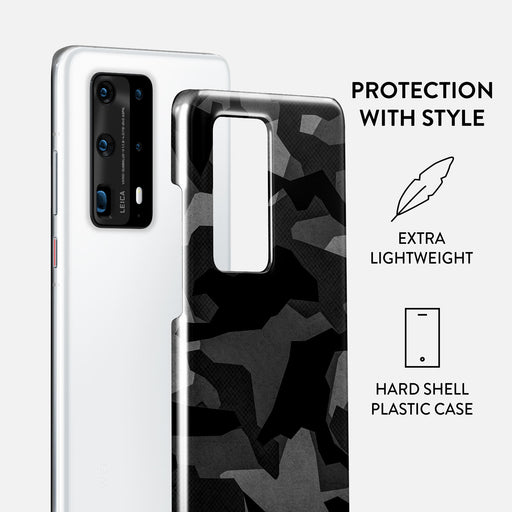 Night Black Camouflage - Huawei P40 Pro Plus Case 2