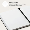 Fire Wood - Brown Marble Notebook 5