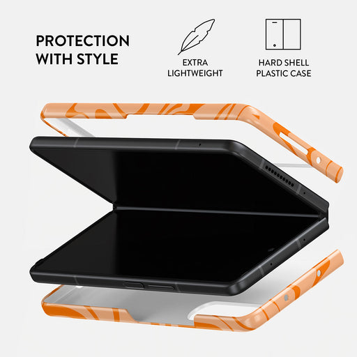 High Vibrations - Color Swirl Samsung Galaxy Z Fold 3 Case 2