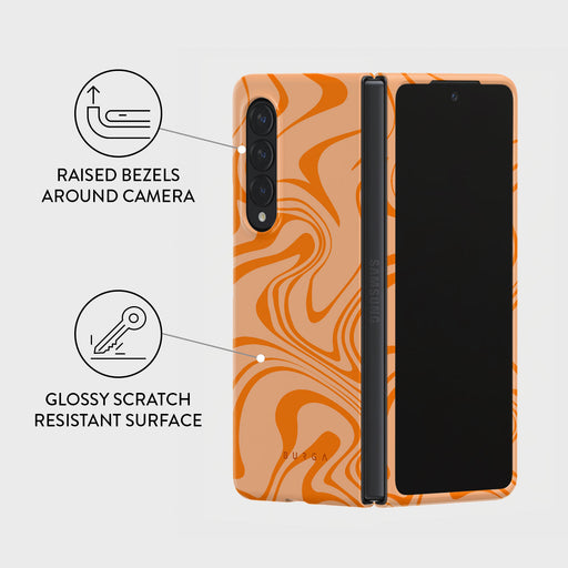 High Vibrations - Color Swirl Samsung Galaxy Z Fold 3 Case 3