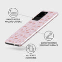Nostalgic Pink - Flamingos Samsung Galaxy S20 Ultra 4G / 5G Case 3