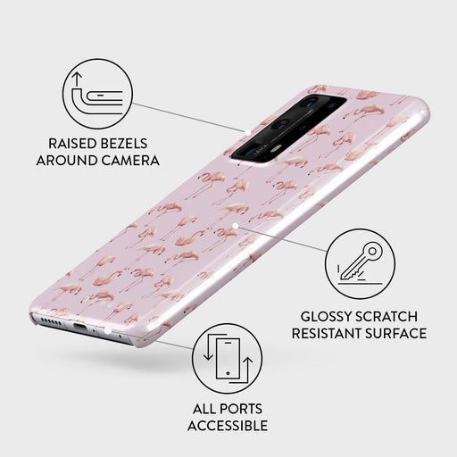 Nostalgic Pink - Flamingos Huawei P40 Pro Plus Case 3
