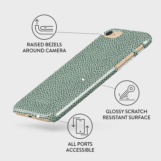 Mint Gelato - Dots iPhone SE (2020) Case 3