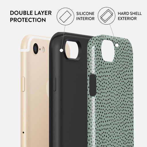Mint Gelato - Dots iPhone SE (2020) Case 6