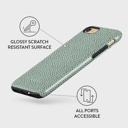 Mint Gelato - Dots iPhone SE (2020) Case 7