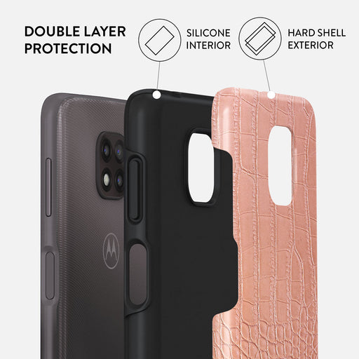 Pink Croco - Motorola Moto G Power 2021 Case 2