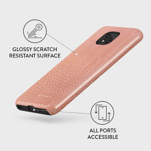 Pink Croco - Motorola Moto G Power 2021 Case 3