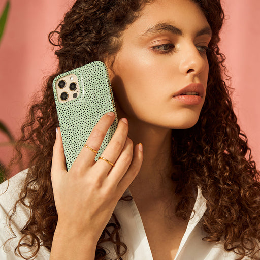 Mint Gelato - Dots iPhone SE (2020) Case 10