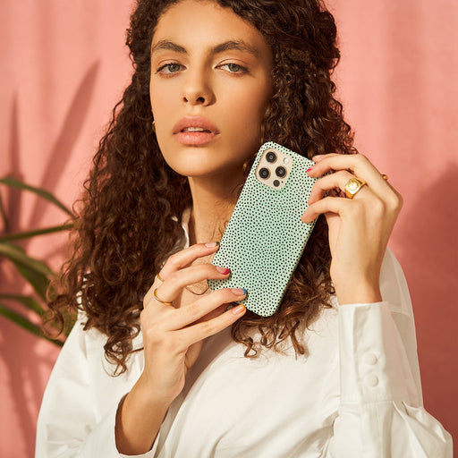 Mint Gelato - Dots iPhone SE (2020) Case 11