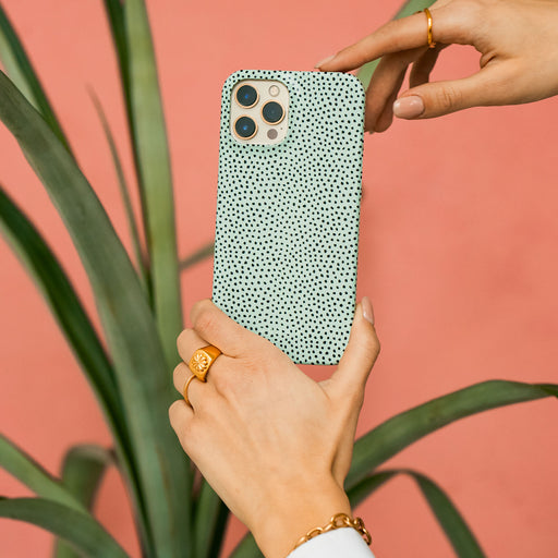 Mint Gelato - Dots iPhone SE (2020) Case 12